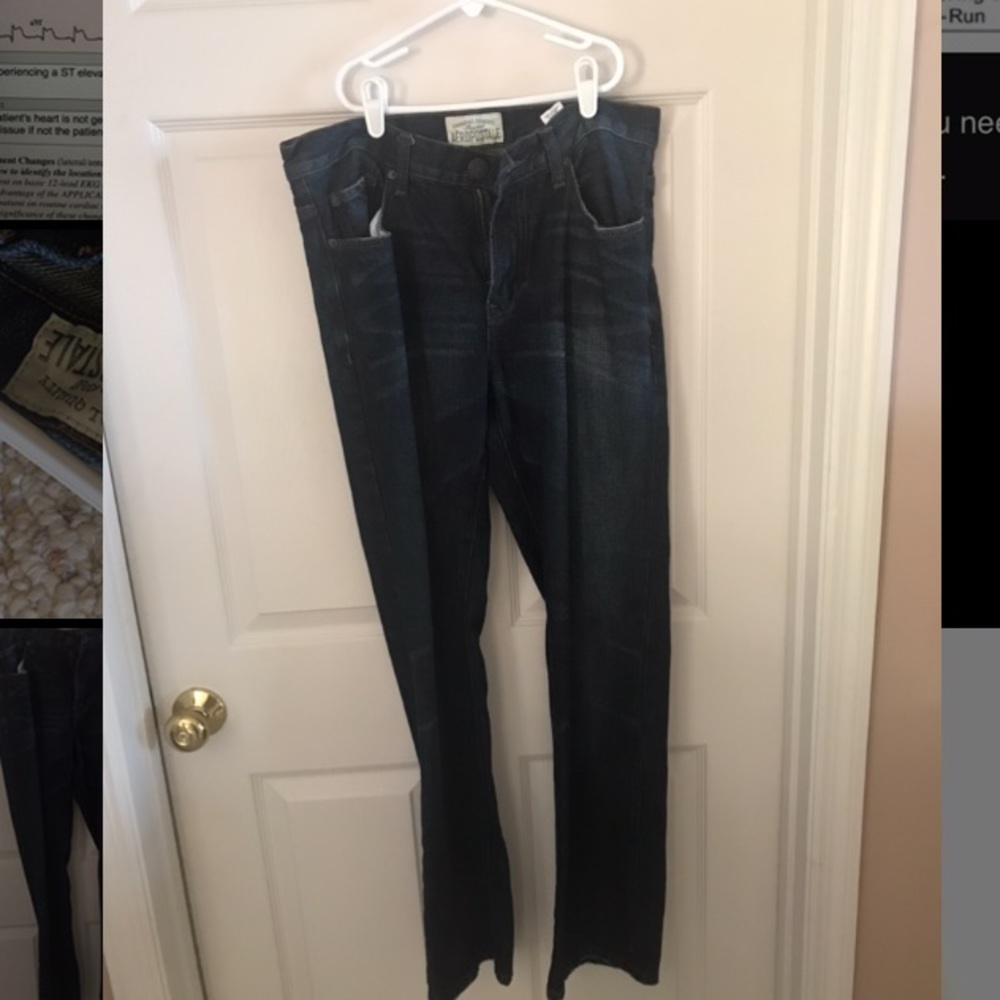 Dark denim jeans